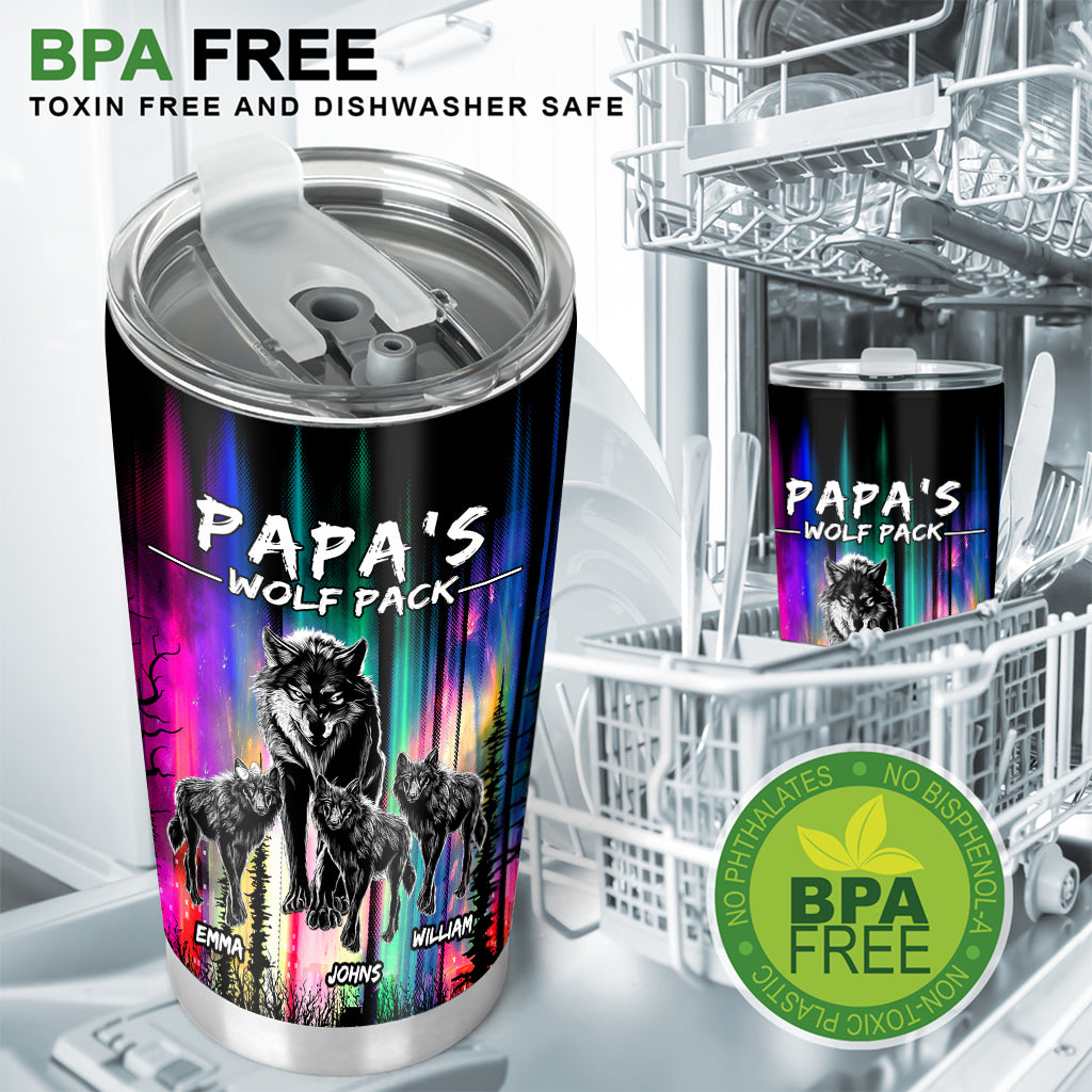 Papa Wolf - Personalized Father Tumbler