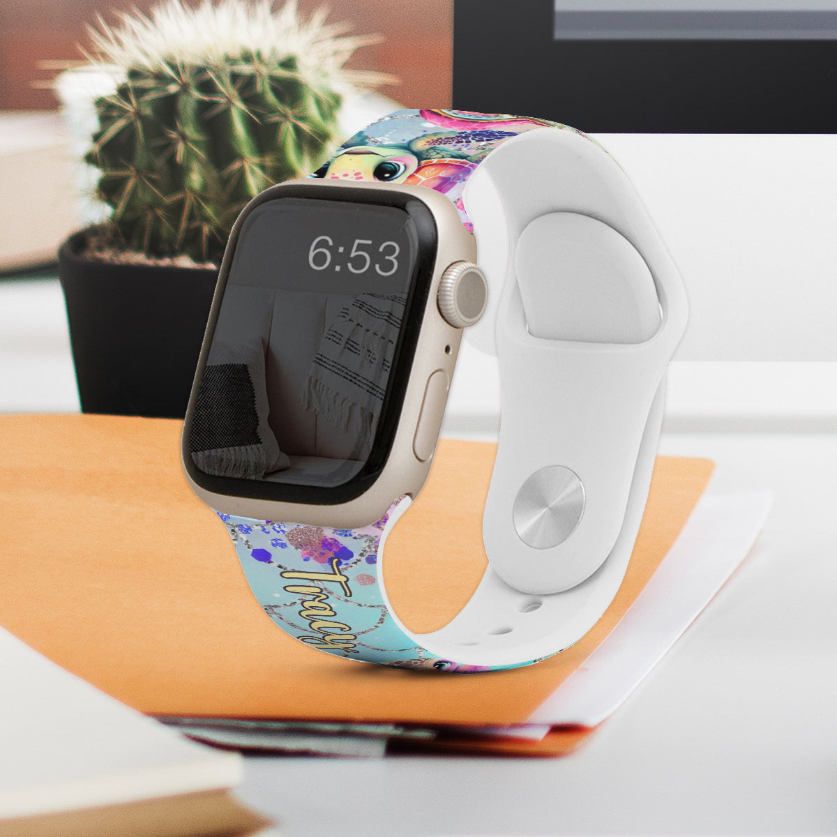 Cute Turtles - Personalized Turtle Apple Watch Band