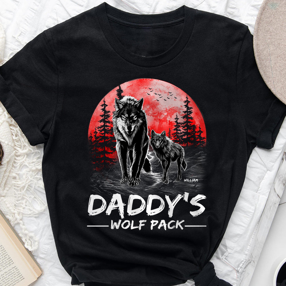Grandpa's Wolf Pack - Personalized Grandpa T-shirt And Hoodie