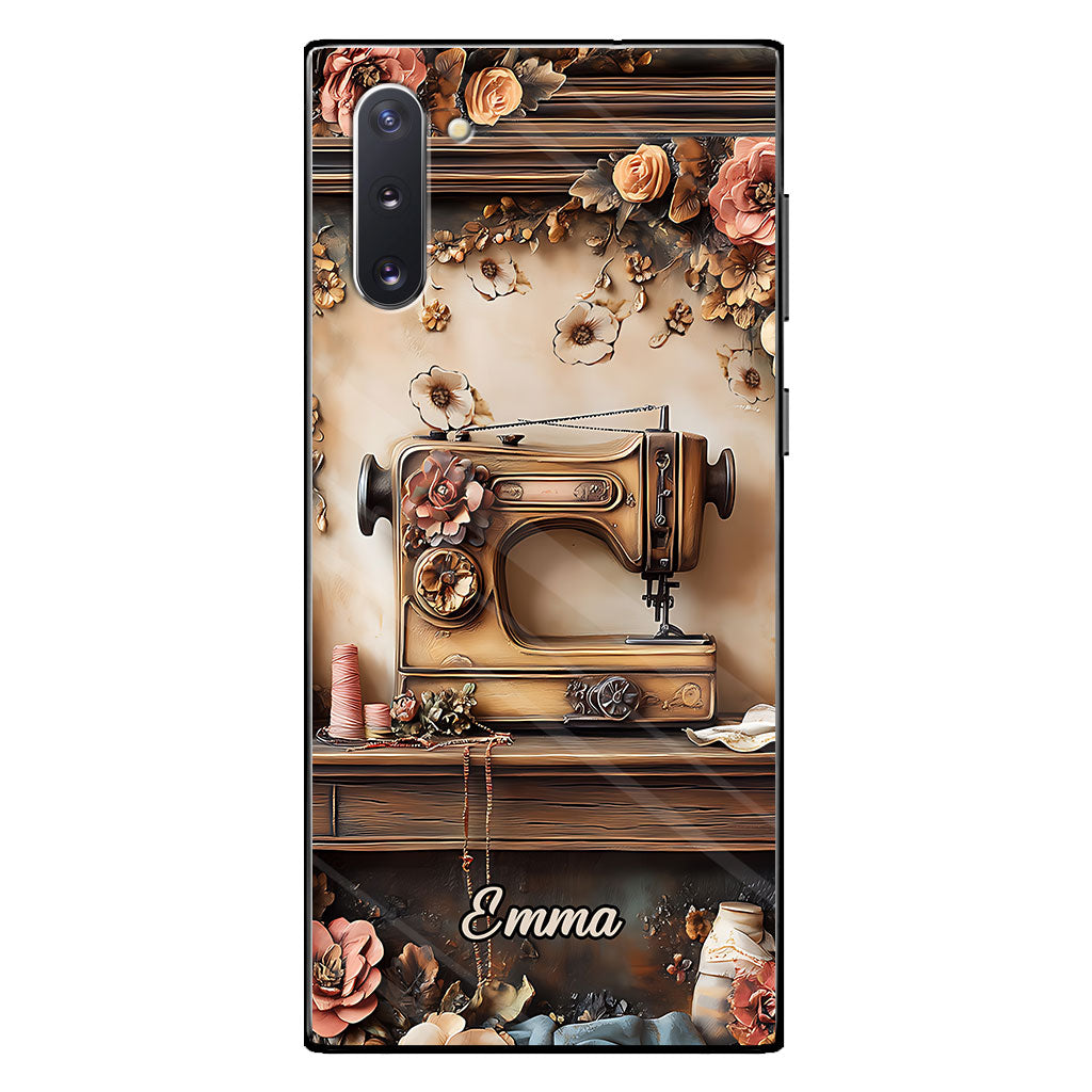 Beautiful Sewing Machine - Personalized Sewing Clear Phone Case