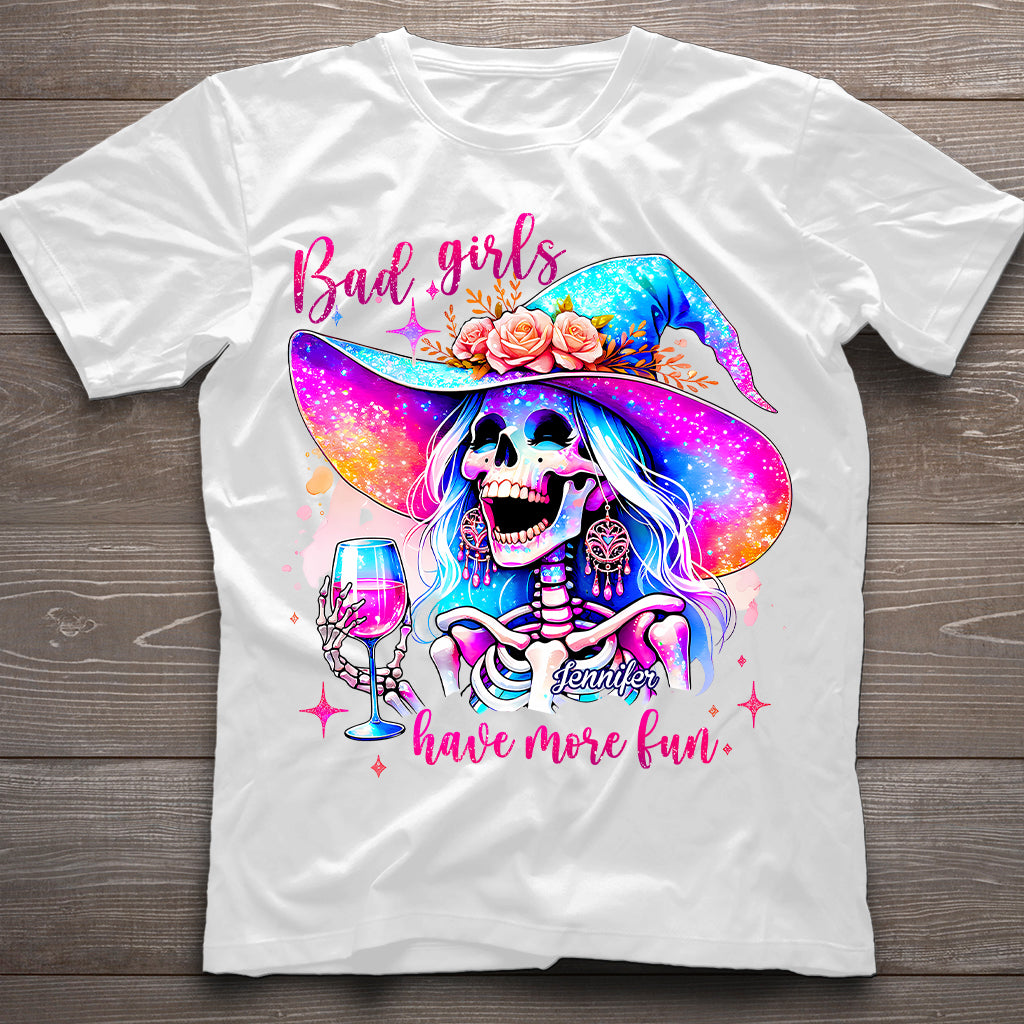 Bad Girls Have More Fun - Personalized Witch T-shirt And Hoodie