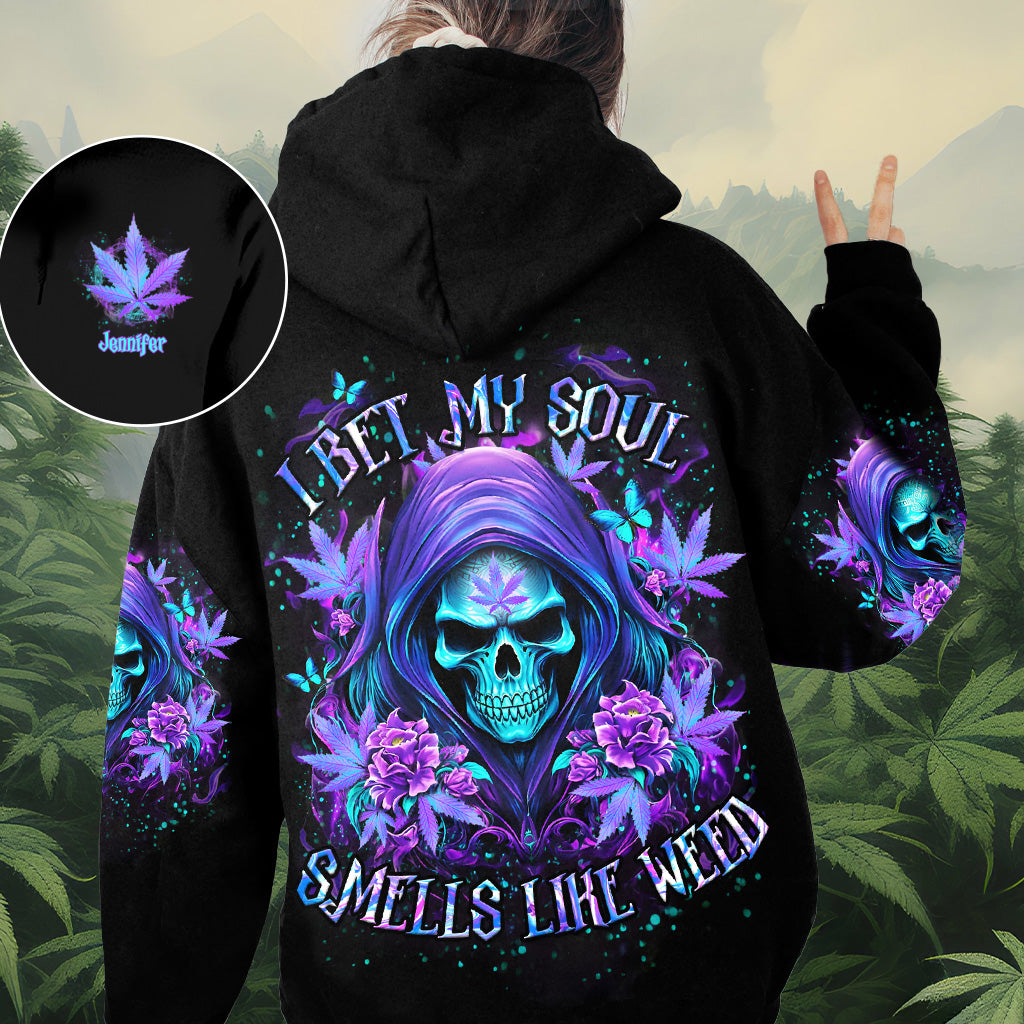 I Bet My Soul - Personalized Weed All Over Shirt