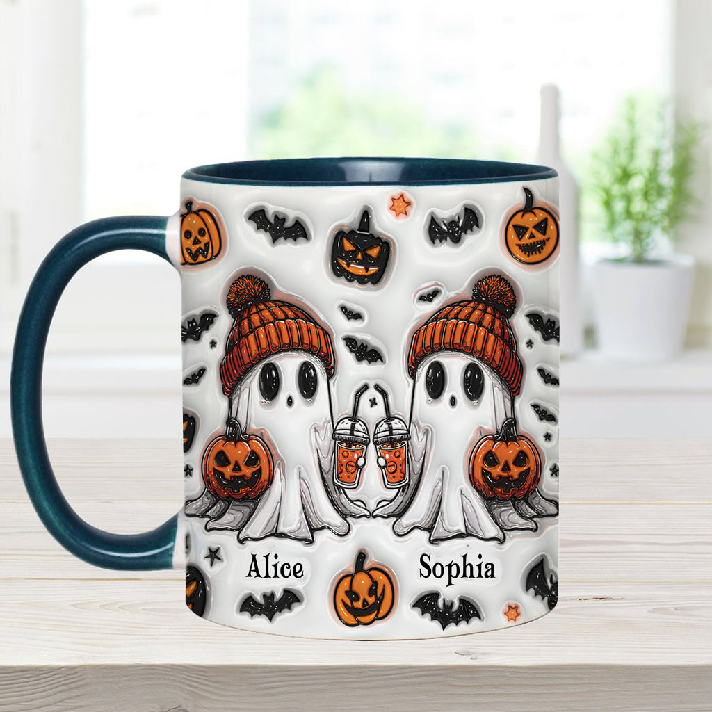 Ghost Friends - Personalized Bestie Accent Mug