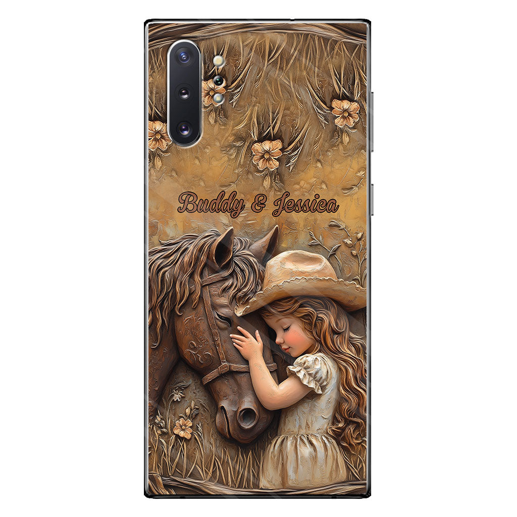 Just A Girl Who Loves Horse - Personalized Horse Clear Phone Case
