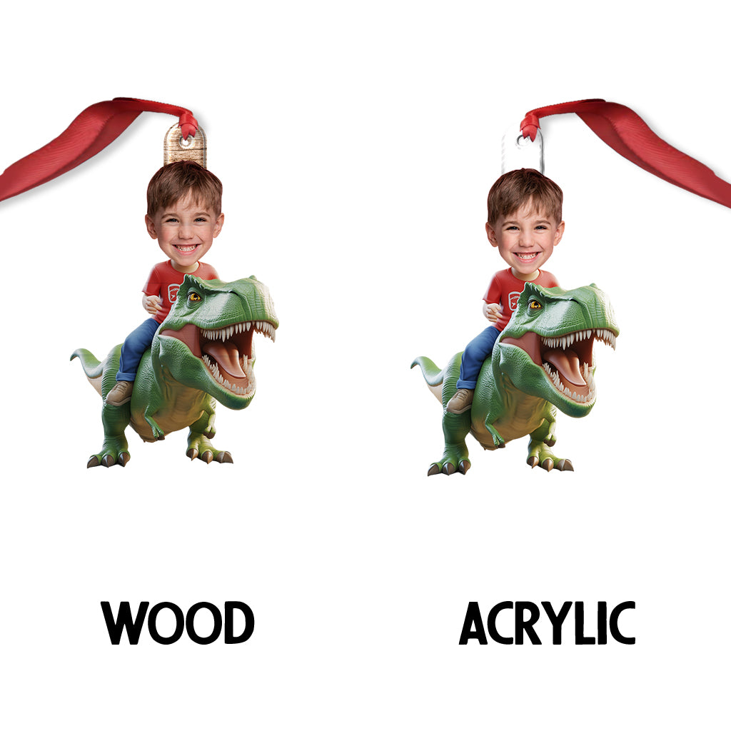 Dinosaurs - Personalized Kid Custom Shaped Ornament