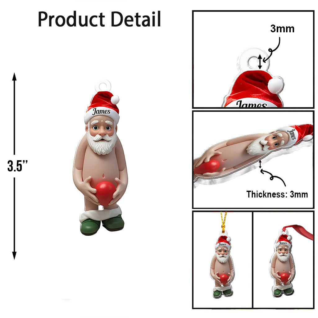 Naughty Couple - Personalized Couple Custom Shaped Ornament