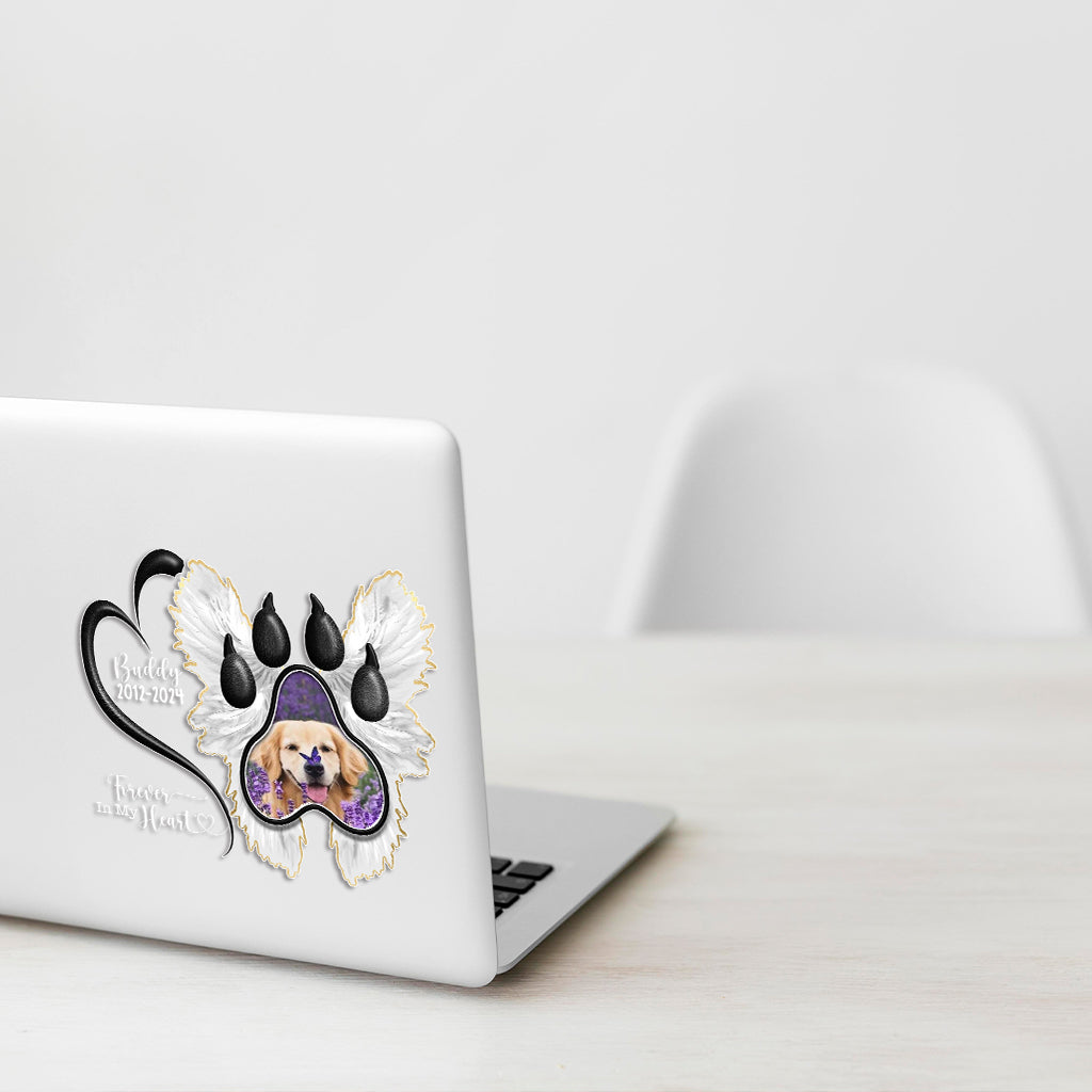 Forever In My Heart - Personalized Dog Decal Die Cut