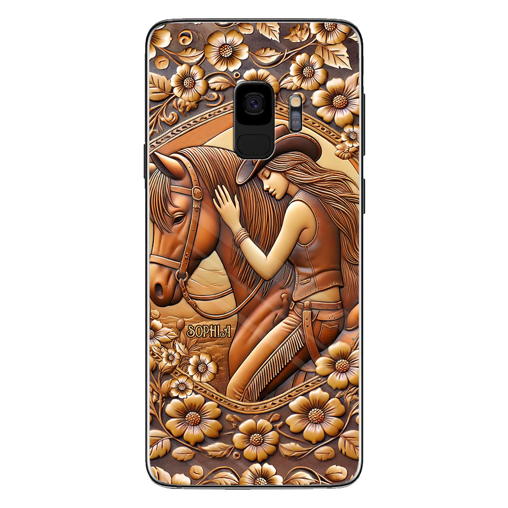 A Girl And Her Horse - Personalized Horse Phone Case