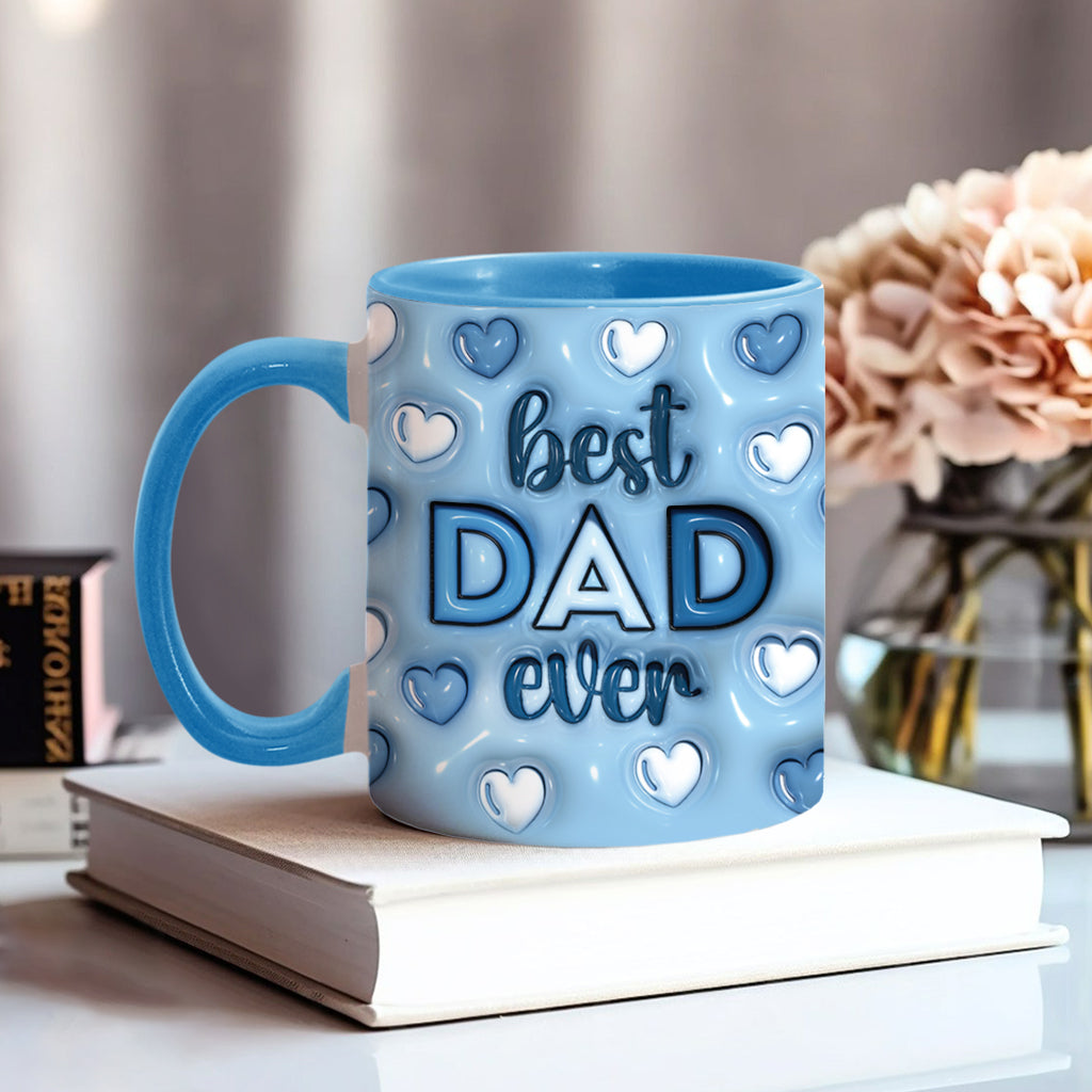 Best Dad Ever - Personalized Father Accent Mug