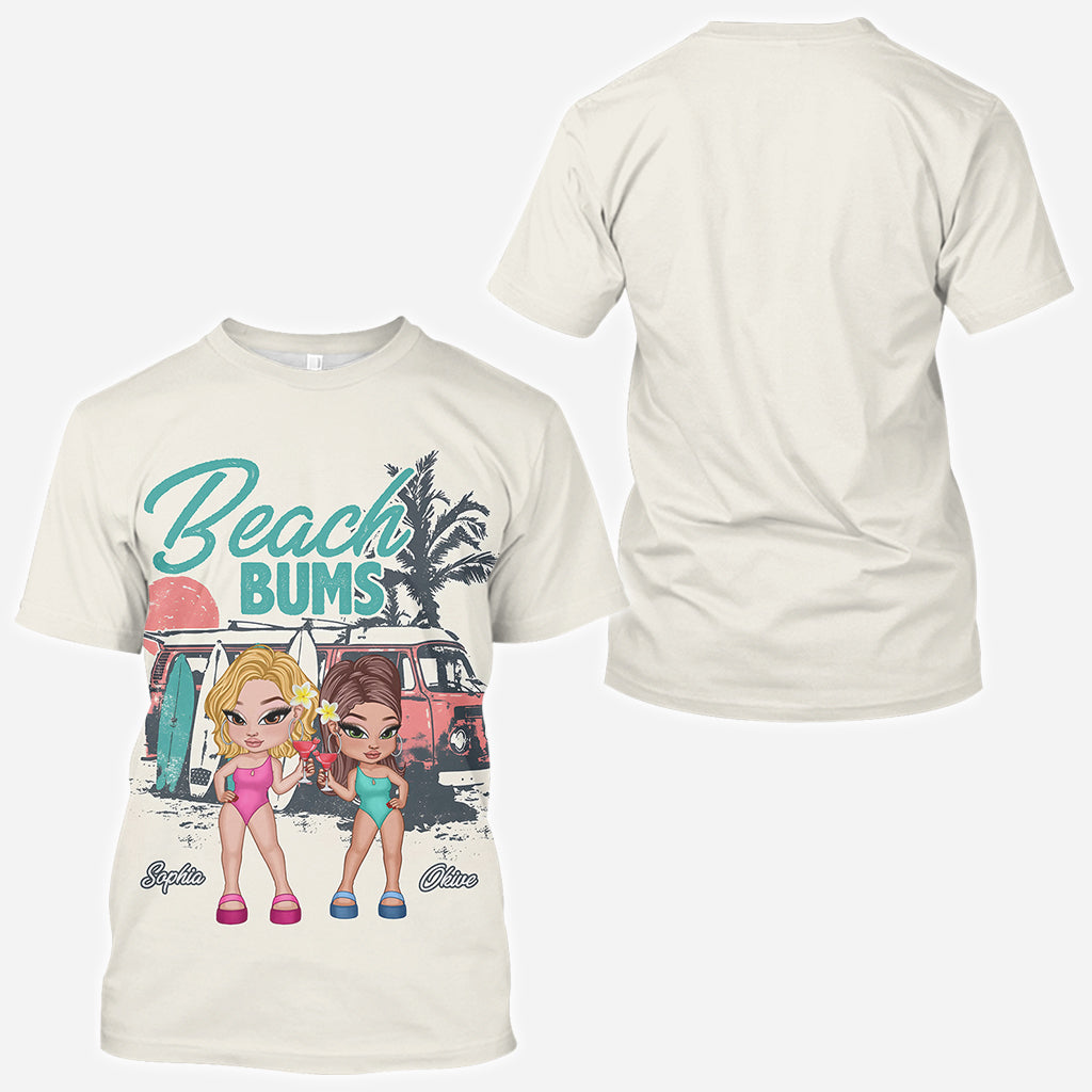 Beach Bums - Personalized Bestie All Over Shirt