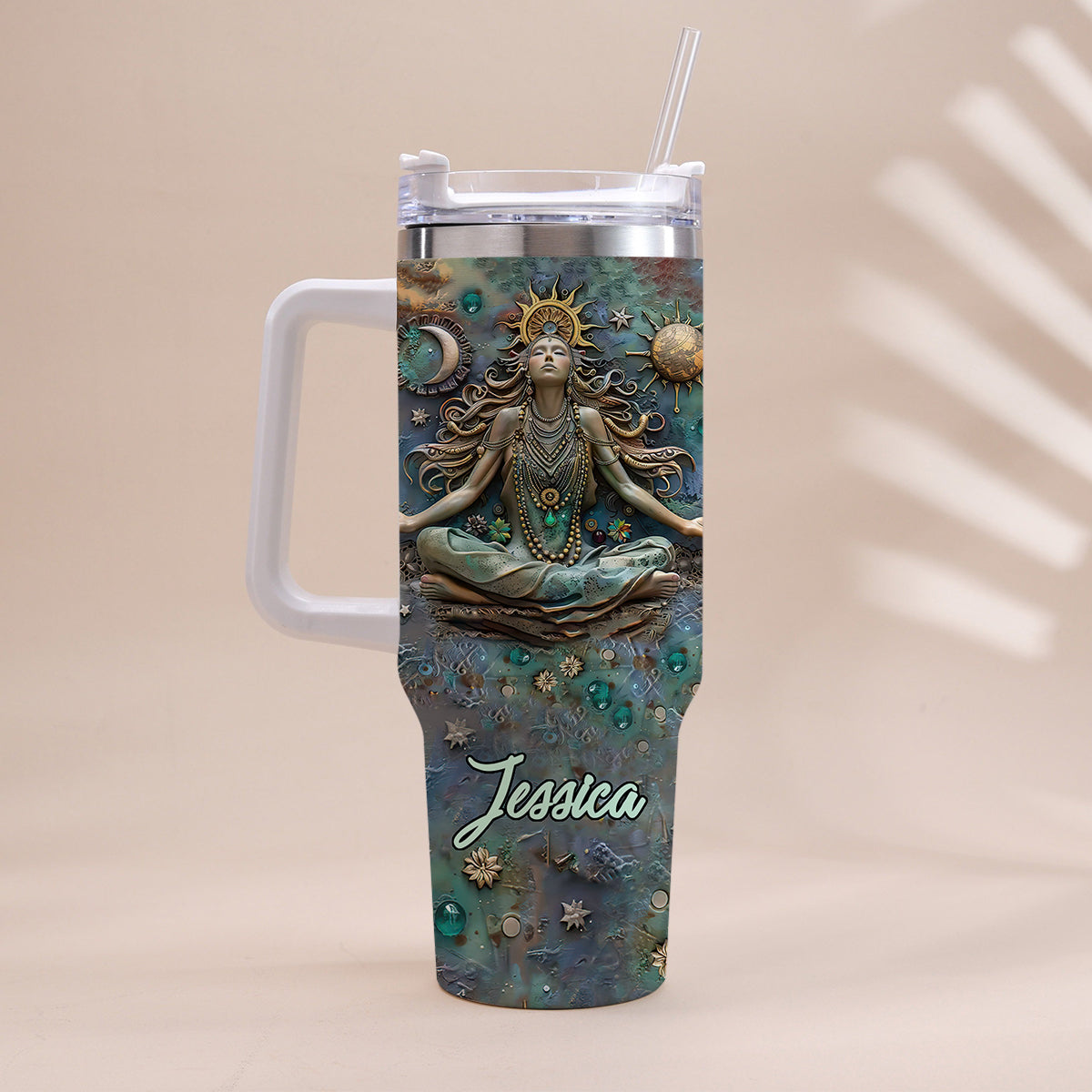 Lose Your Mind Find Your Soul - Personalized Yoga Tumbler With Handle