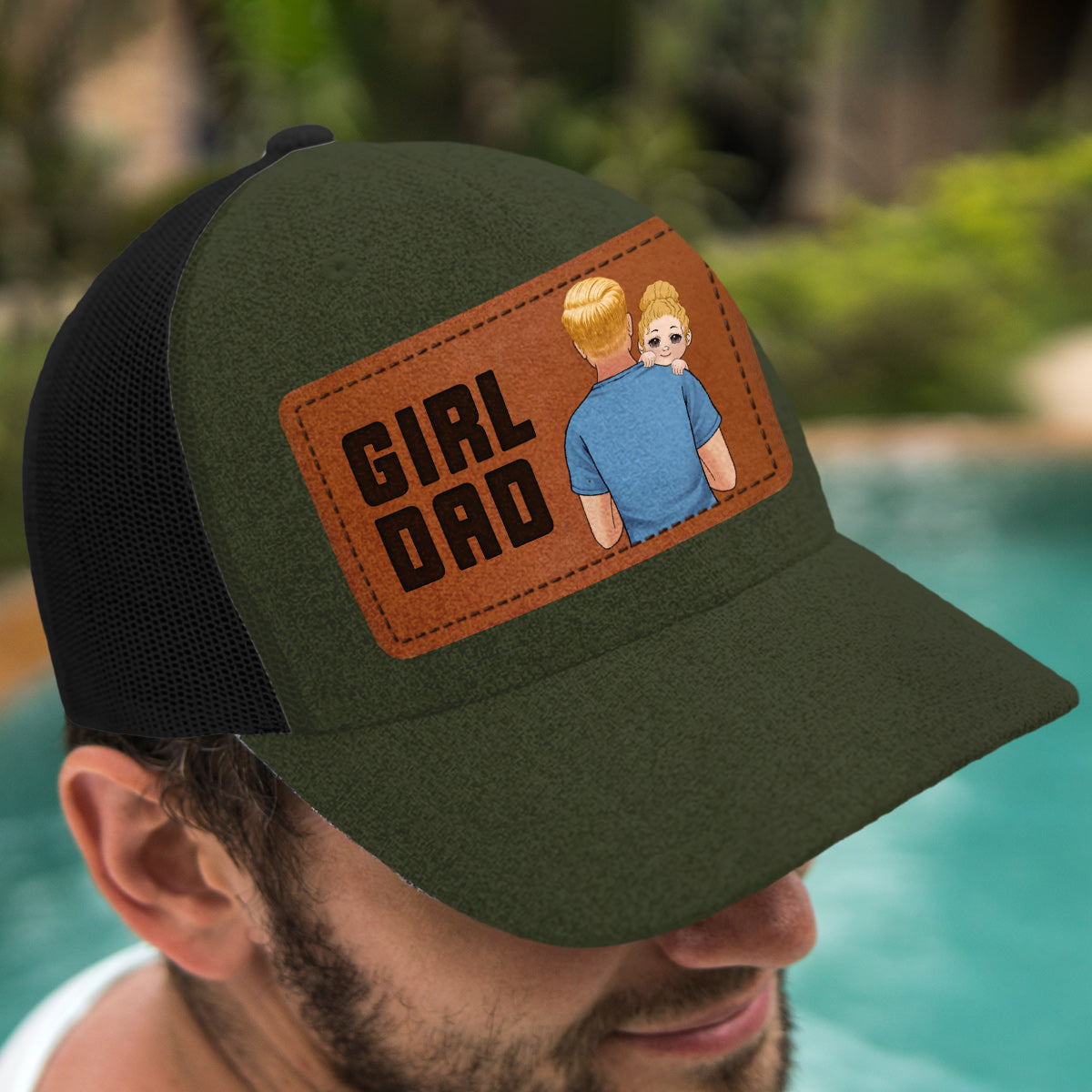 Girl Dad Boy Dad - Personalized Father Trucker Hat