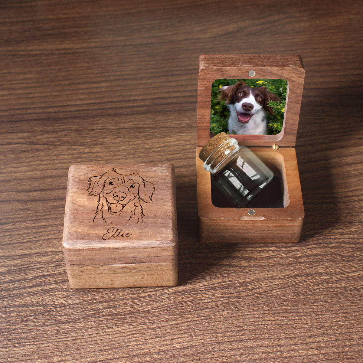 Miss You Lil Bud - Personalized Dog Pet Fur Keepsake