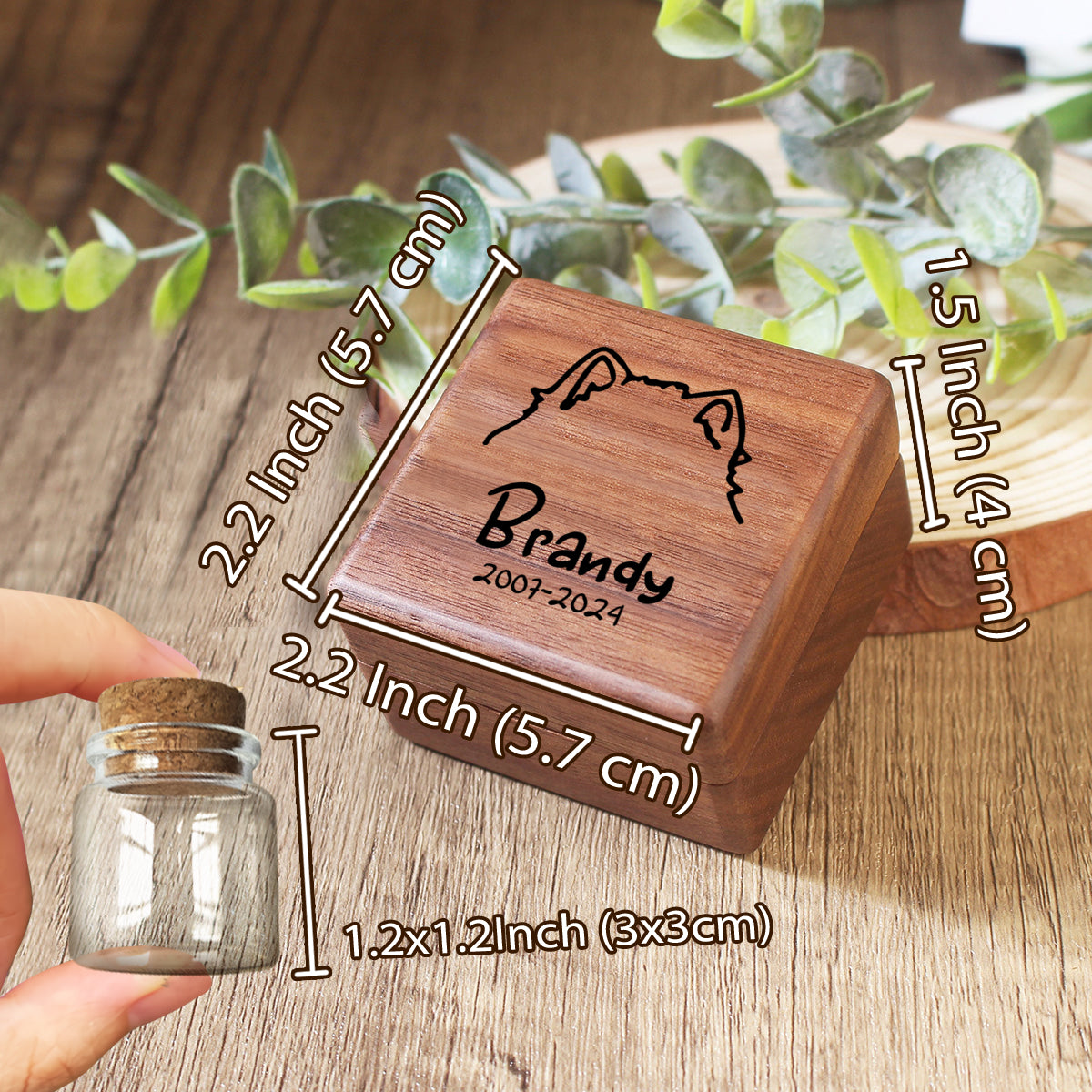 Miss You A Lot - Personalized Dog Pet Fur Keepsake