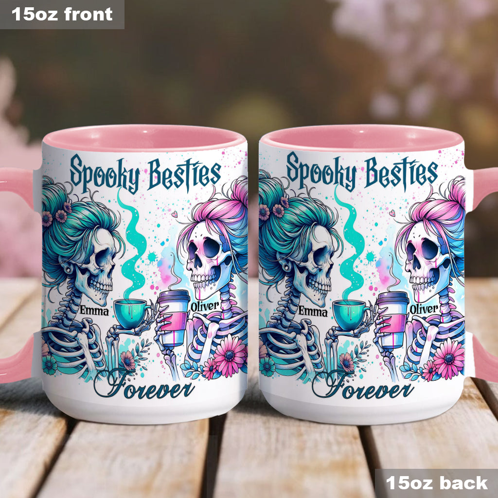 Spooky Besties Forever - Personalized Bestie Accent Mug