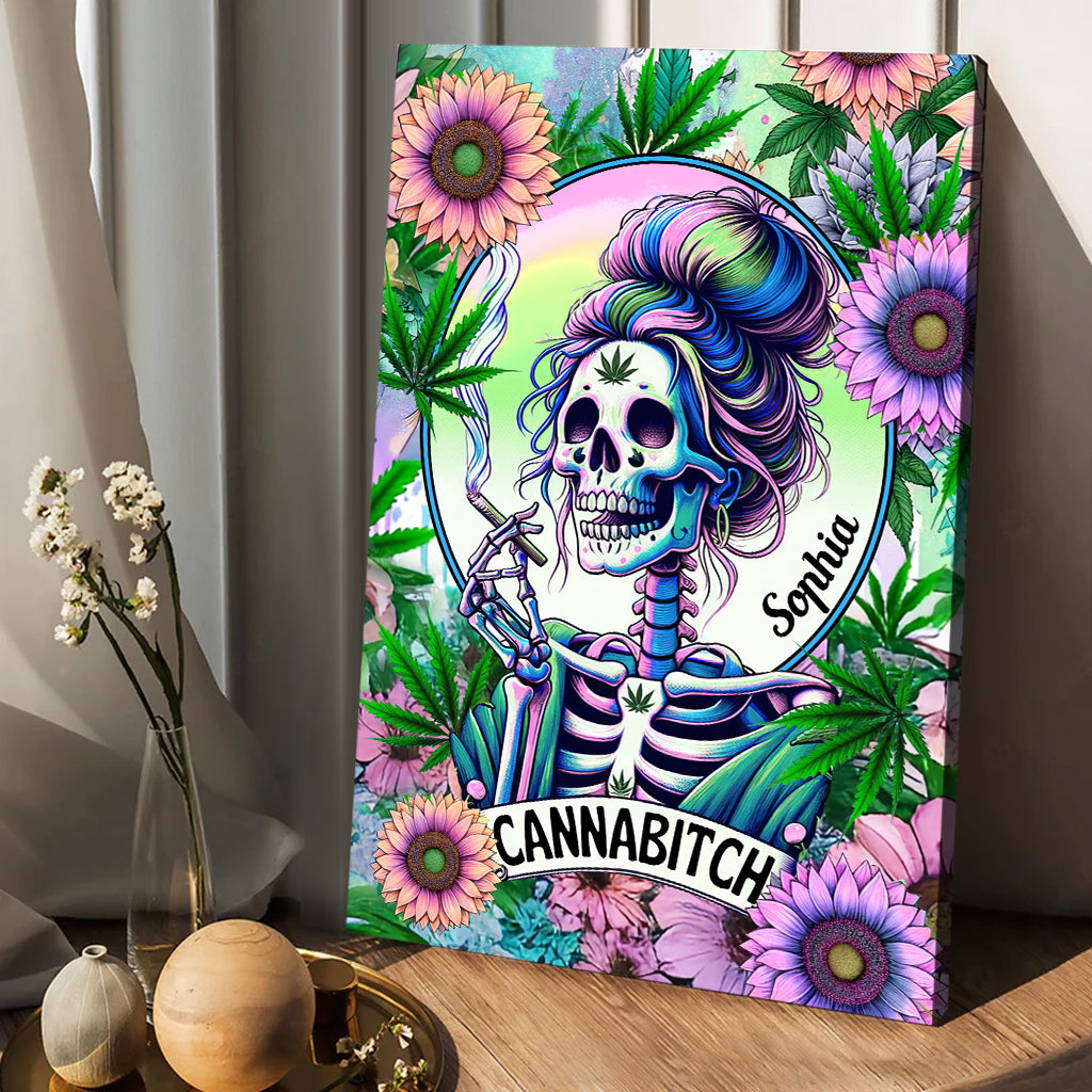 Cannabitch - Personalized Weed Canvas And Poster