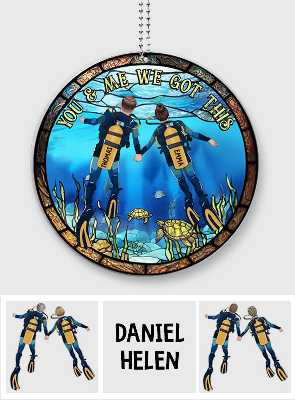 We Got This - Personalized Scuba Diving Custom Shaped Car Ornament