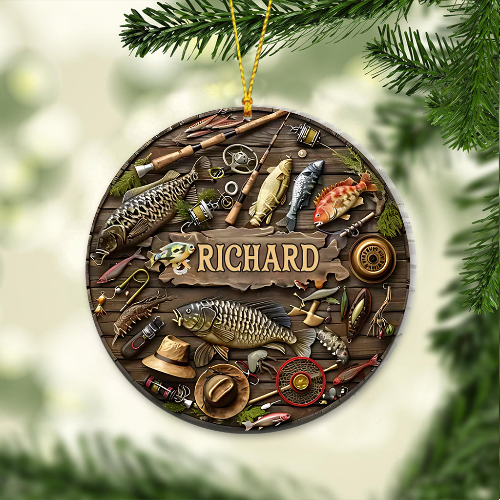 Love Fishing - Personalized Fishing Ornament