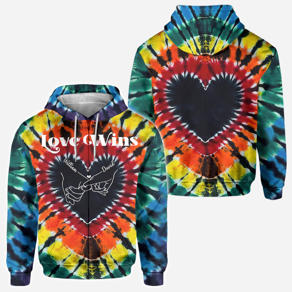 Love Wins - Personalized LGBT Support All Over Shirt