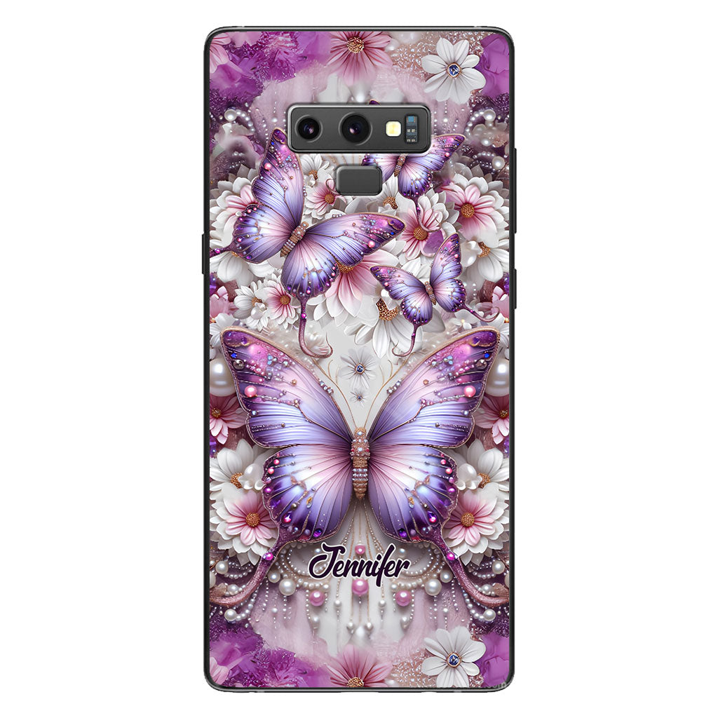 Floral Butterflies - Personalized Butterfly Phone Case