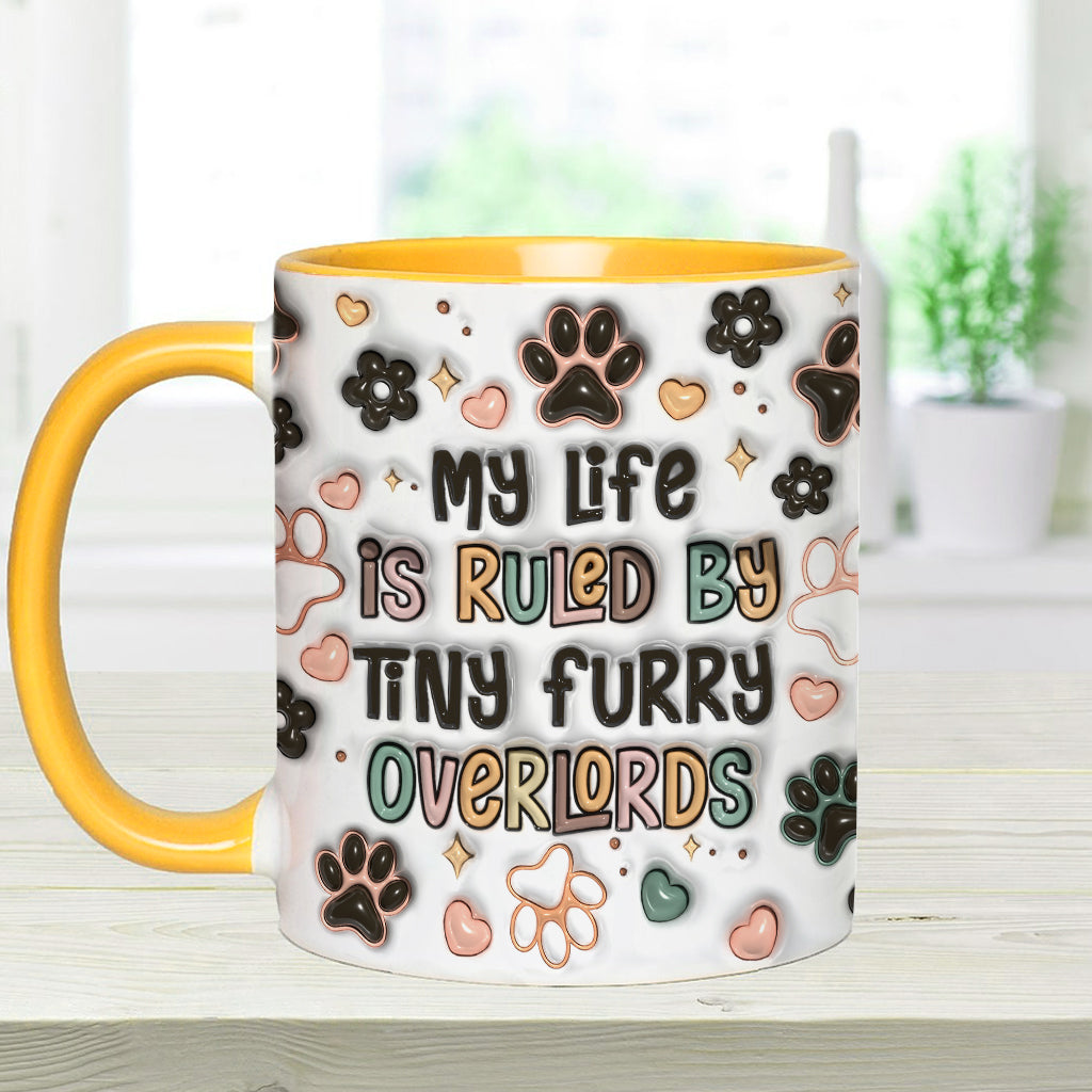 Tiny Furry Overlords - Personalized Cat Accent Mug