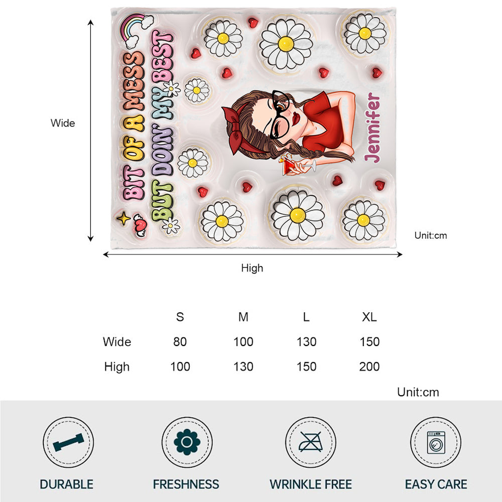 Doing My Best - Personalized Blanket