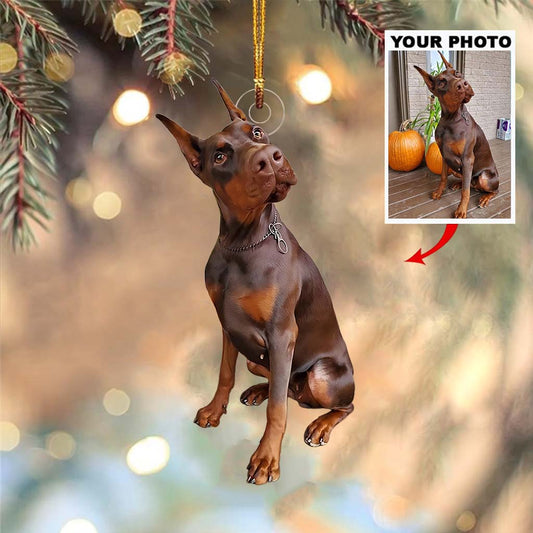 Any Photo Ornament - Personalized Dog Custom Shaped Ornament