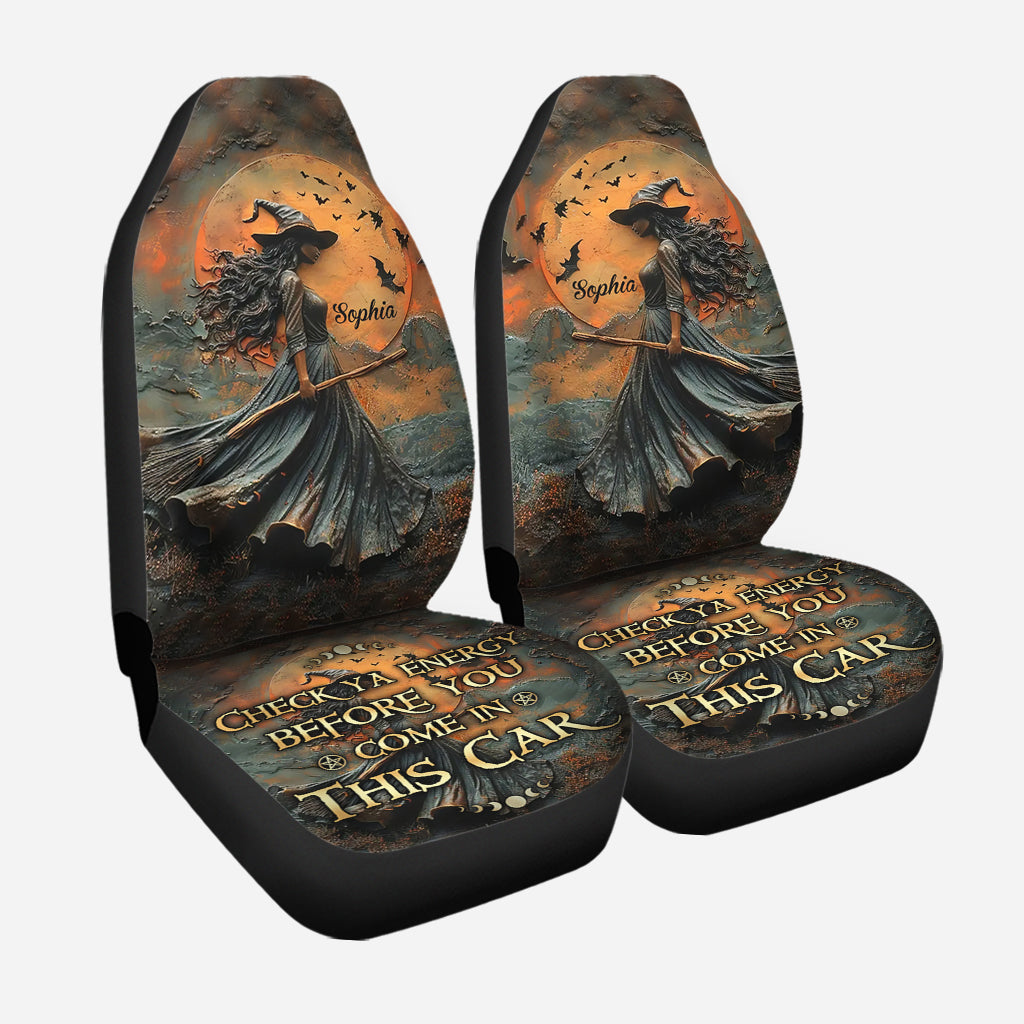 Smoke Of Air And Fire And Earth - Personalized Witch Seat Covers