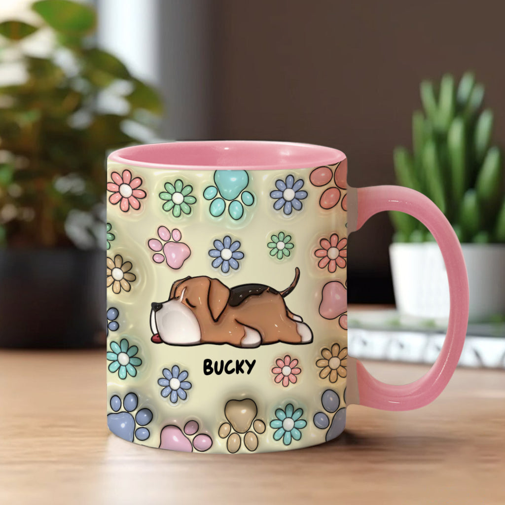 Dog Mom Dog Dad - Personalized Dog Accent Mug