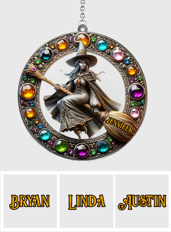 Beautiful Witch - Personalized Witch Window Hanging Suncatcher Ornament