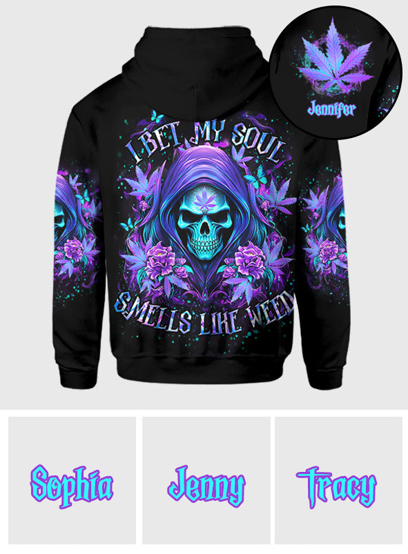 I Bet My Soul - Personalized Weed All Over Shirt