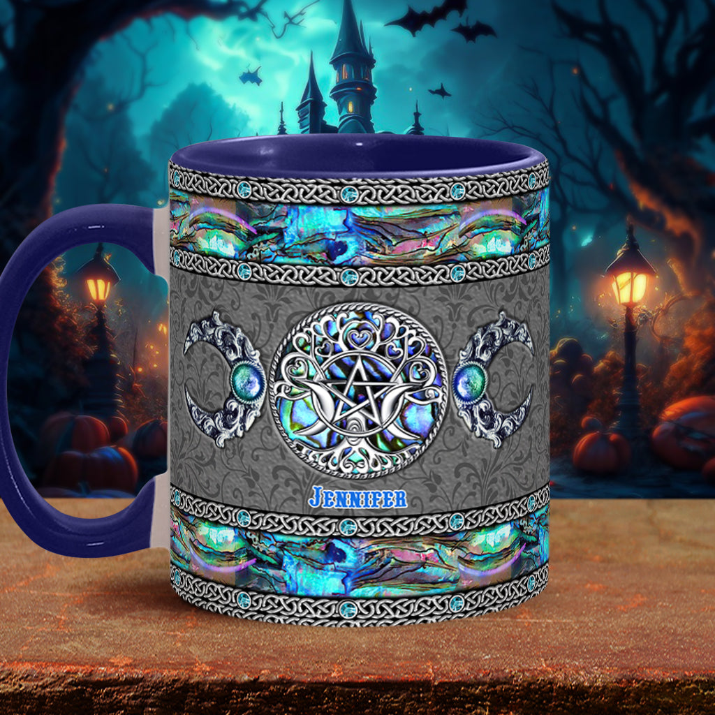 Tripple Moon - Personalized Witch Accent Mug