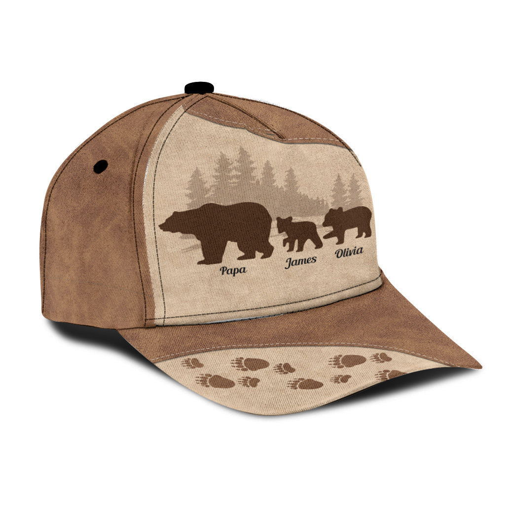 Papa Bear - Personalized Father Classic Cap