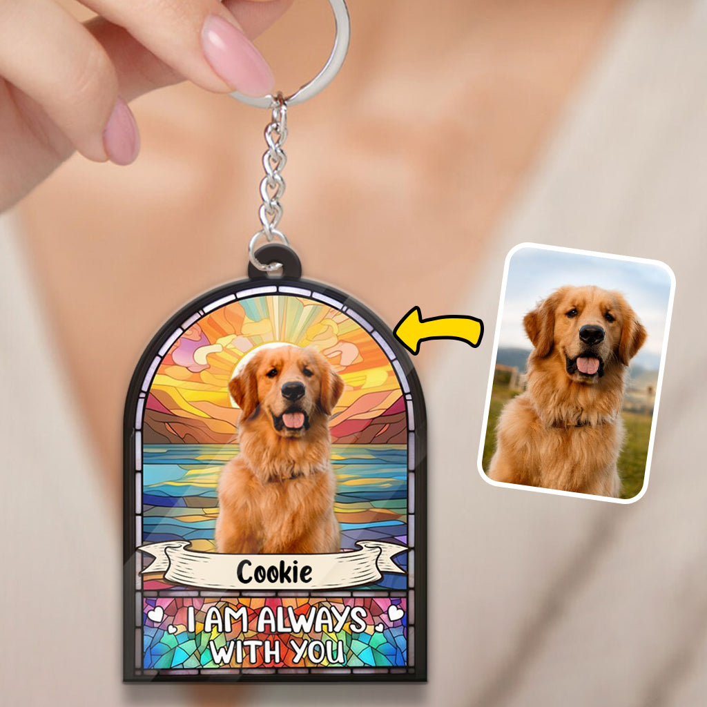 I'm Always With You - Personalized Dog Keychain