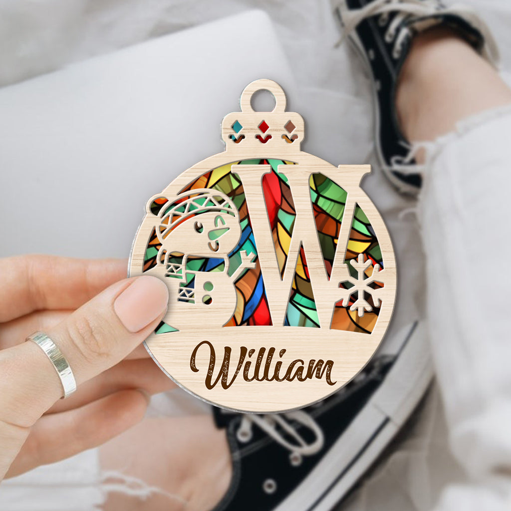 Alphabet Custom Name Ornament - Personalized Family Layers Mix Ornament