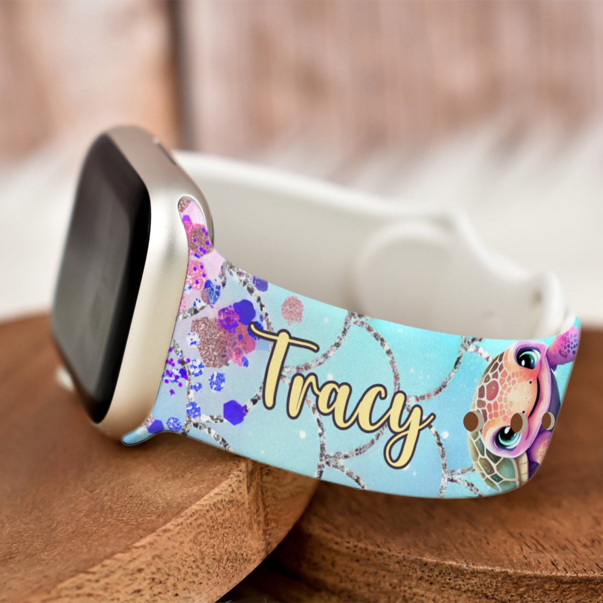 Cute Turtles - Personalized Turtle Apple Watch Band