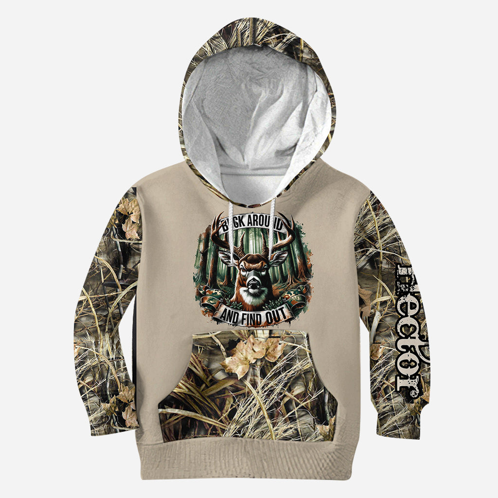 Buck Around And Find Out - Personalized Hunting All Over Shirt