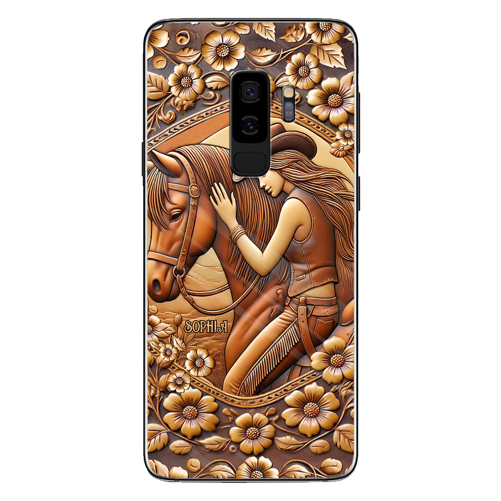 A Girl And Her Horse - Personalized Horse Phone Case
