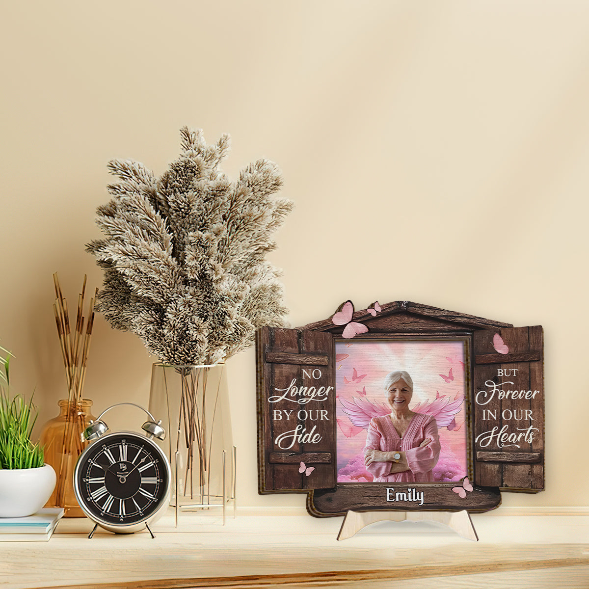 Never Forgotten - Personalized Memorial 2 Layered Wood Sign / Wood Plaque