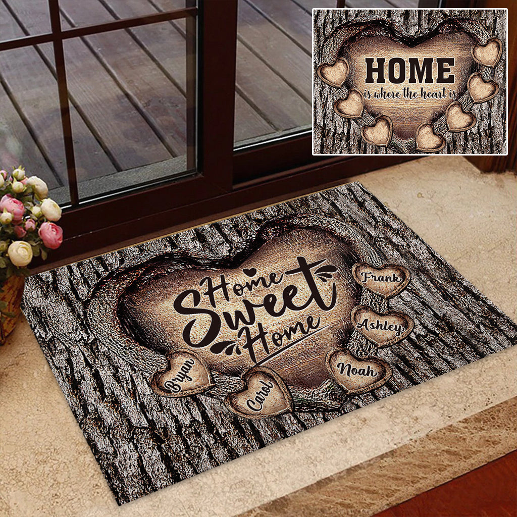 Home Sweet Home - Personalized Family Doormat