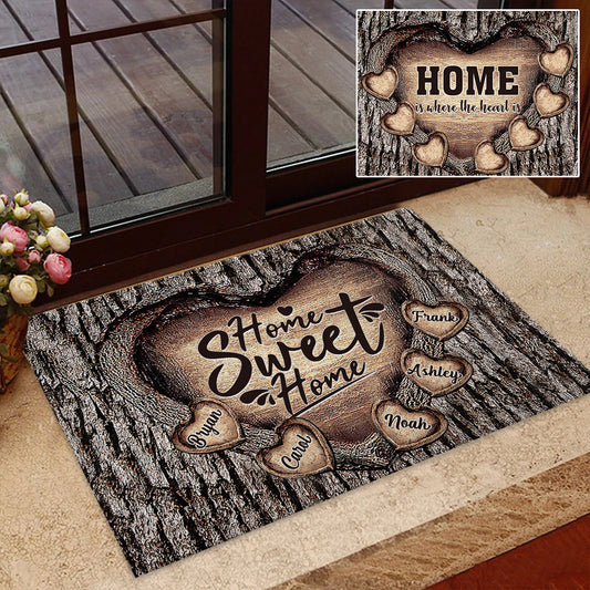 Home Sweet Home - Personalized Family Doormat