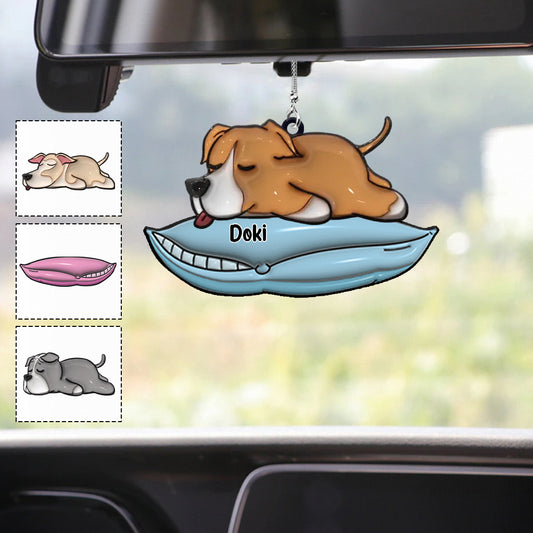 I Love My Dogs - Personalized Dog Car Ornament