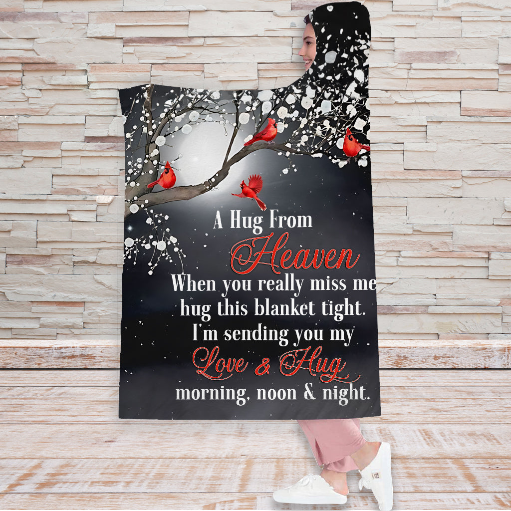 A Hug From Heaven - Personalized Memorial Hooded Blanket