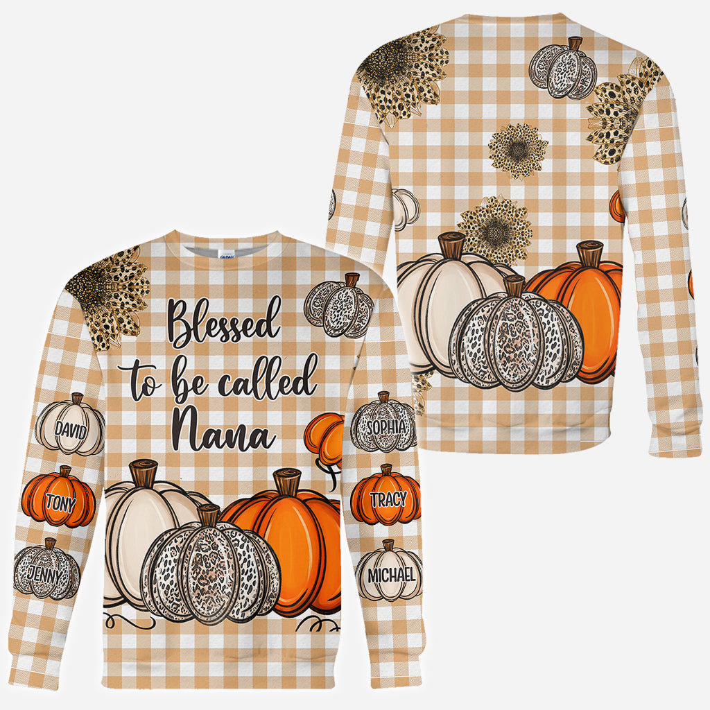 Grandma's Little Pumpkins Any Title - Personalized Grandma All Over Shirt