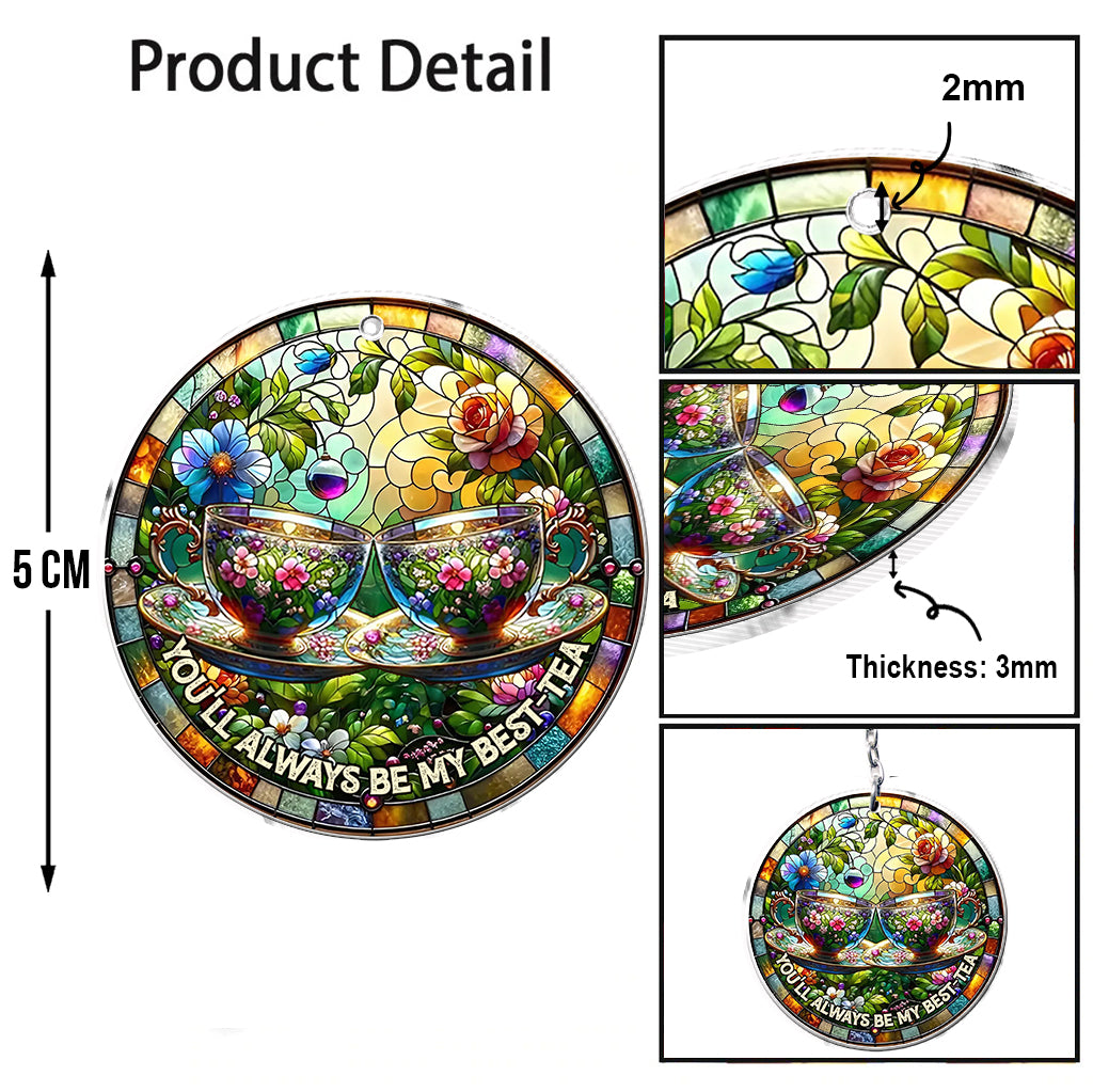 You'll Always Be My Best-tea - Personalized Bestie Custom Shaped Keychain