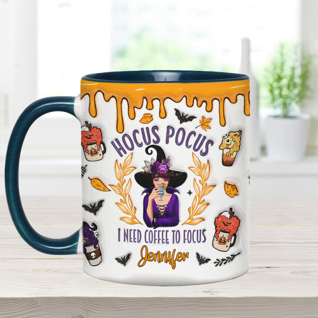 I Need Coffee - Personalized Witch Accent Mug