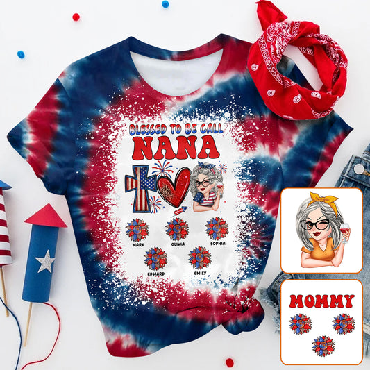 Faith Love Freedom Blessed To Be Called - Personalized Grandma All Over Shirt