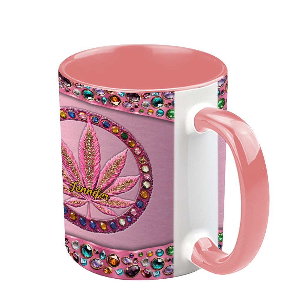 Stoner Chick - Personalized Weed Accent Mug