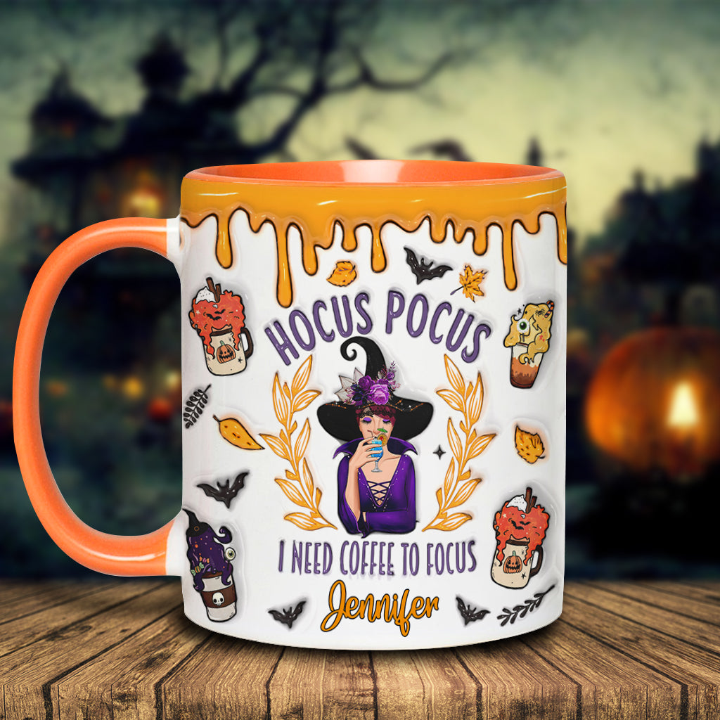 I Need Coffee - Personalized Witch Accent Mug