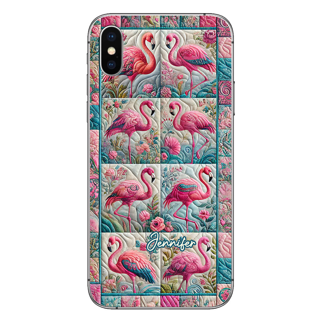 Vintage Flamingo - Personalized Flamingo Phone Case